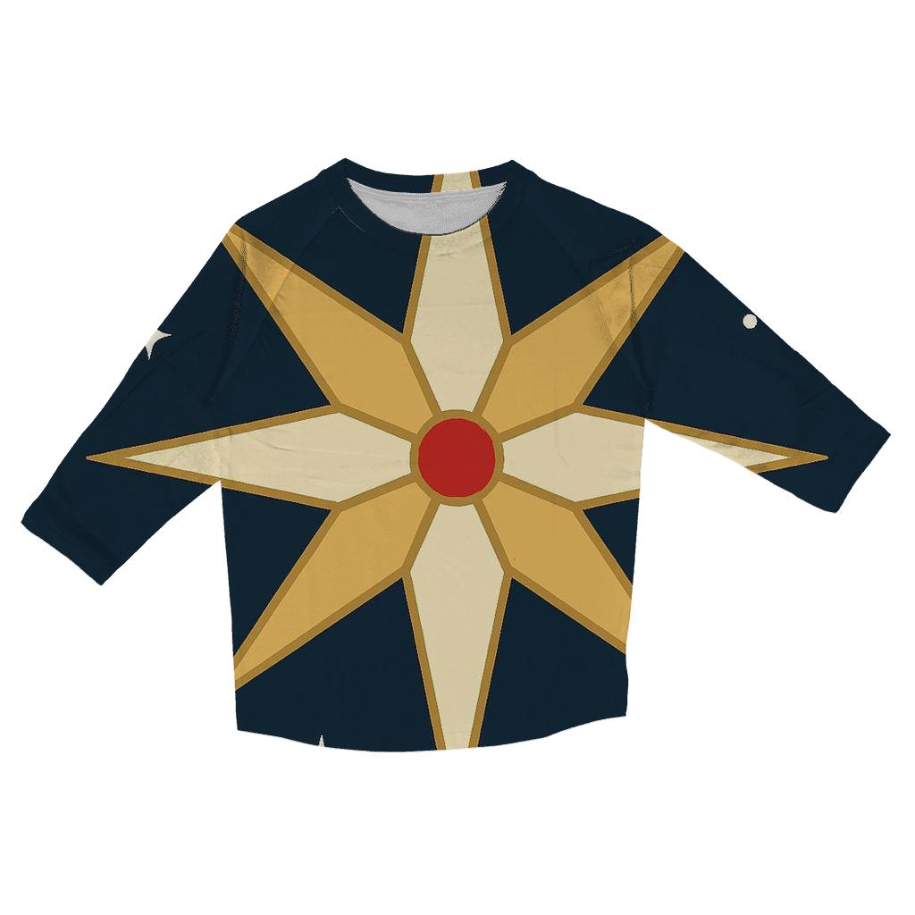 Nativity Star Minimal Rays cotton quarter sleeve shirts