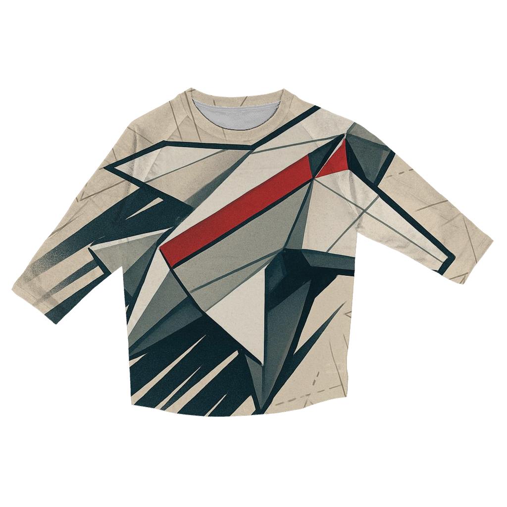 Kinetic Origami Starship cotton quarter sleeve shirts