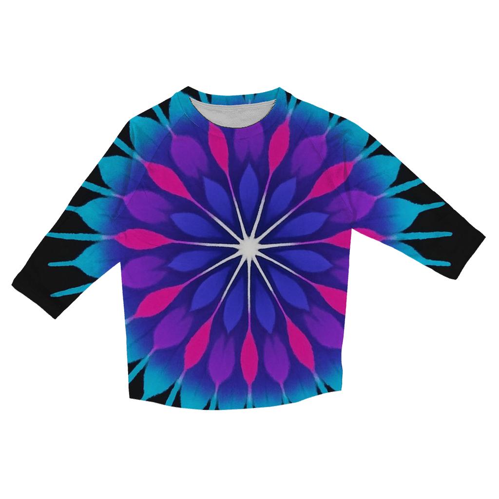 Mandala Pulsar Sunburst printed three quarter sleeve shirts