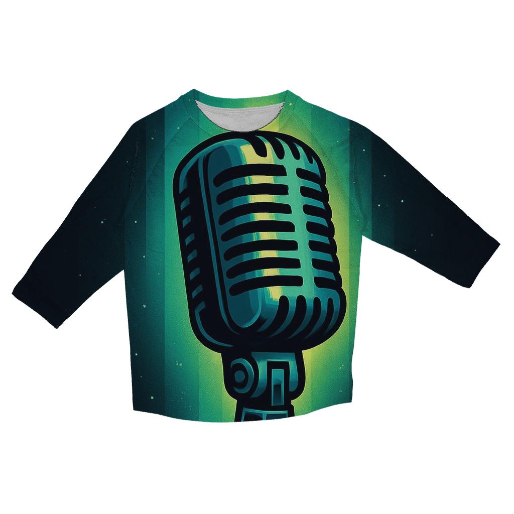 Microphone Aurora Column casual three quarter sleeve shirts
