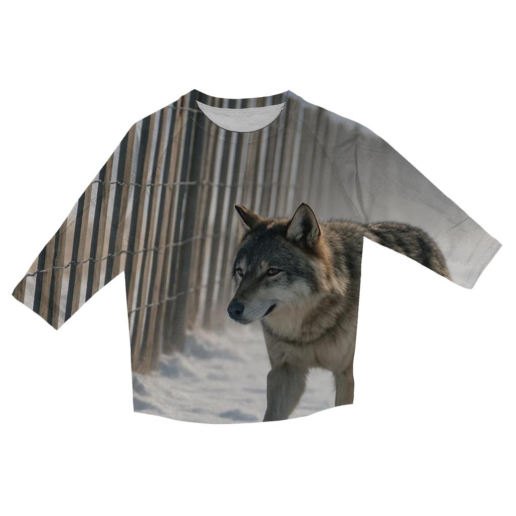 Snow Fence Windbreak Hunt Line trendy 3/4 sleeve tops