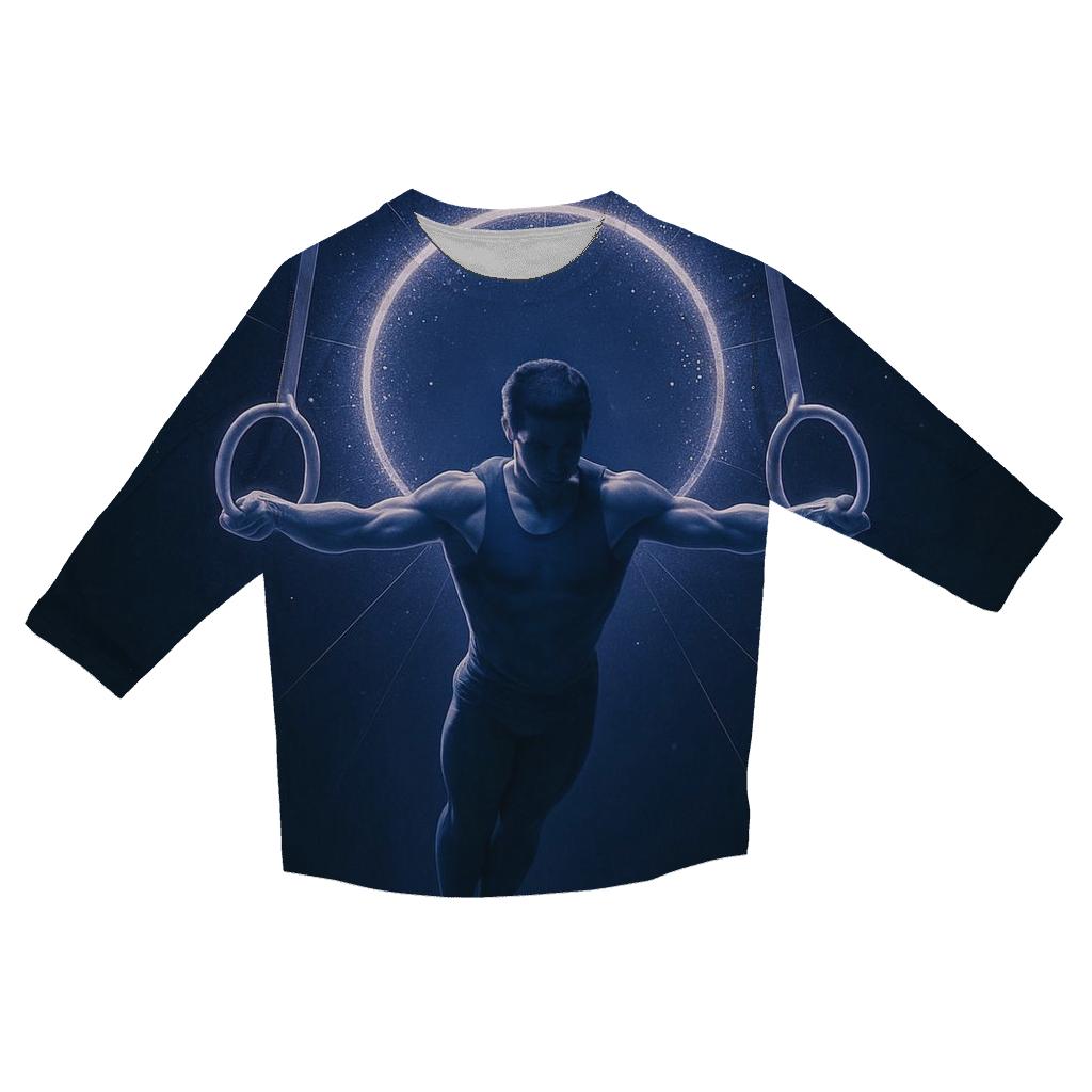 Gymnastics Rings Stellar Halo custom 3/4 sleeve shirts