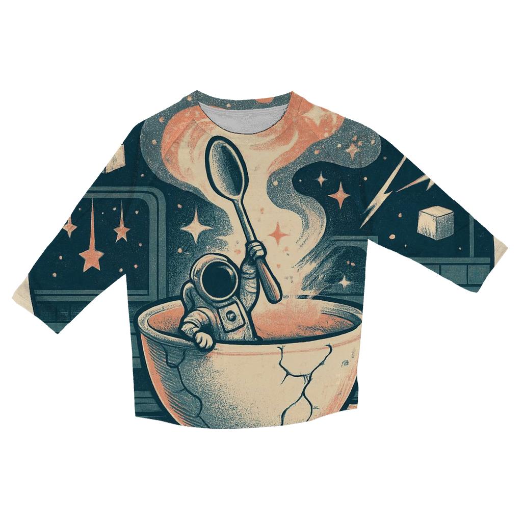 Teacup Astronaut Rumble cotton quarter sleeve shirts