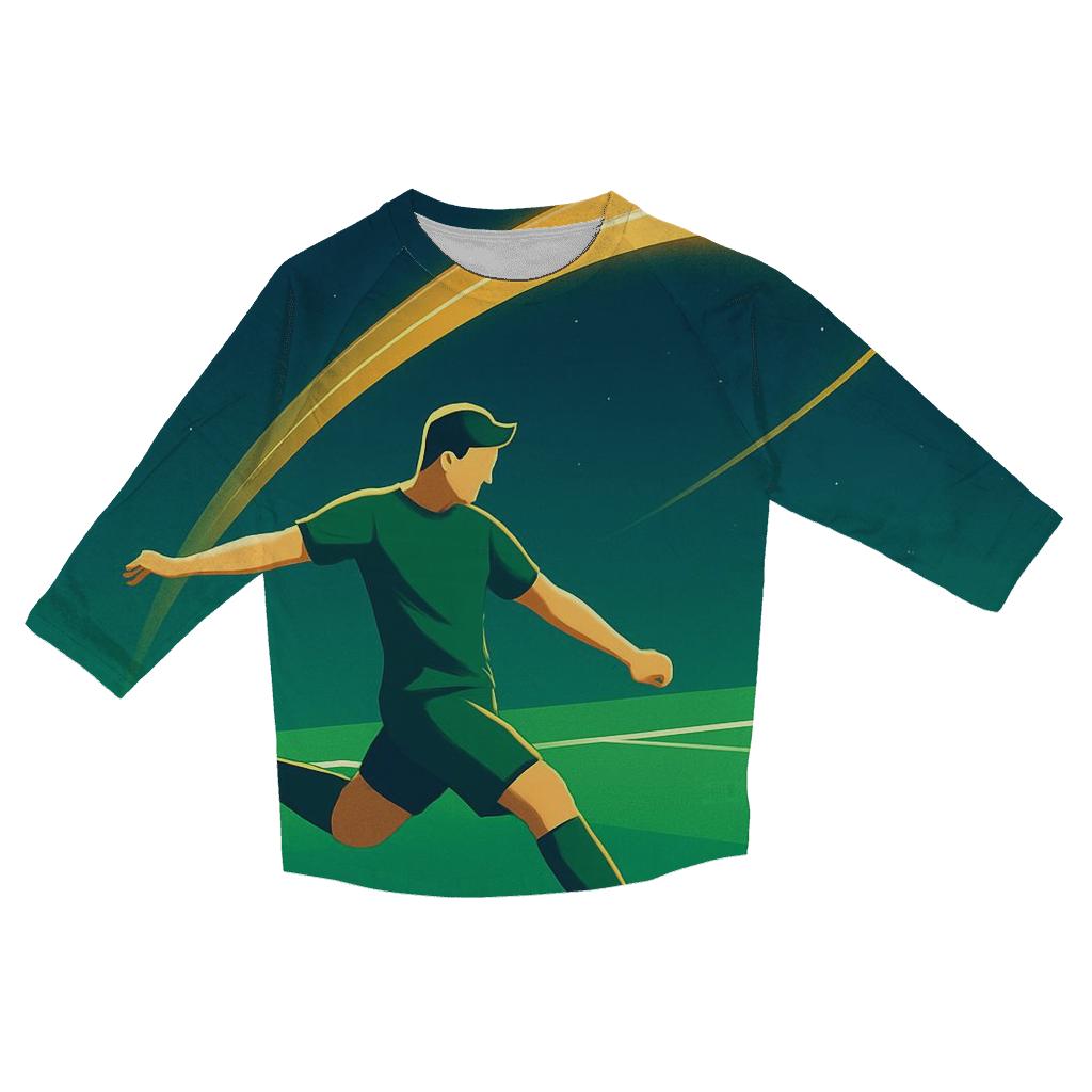 Soccer Free Kick Planet Arc custom 3/4 sleeve shirts