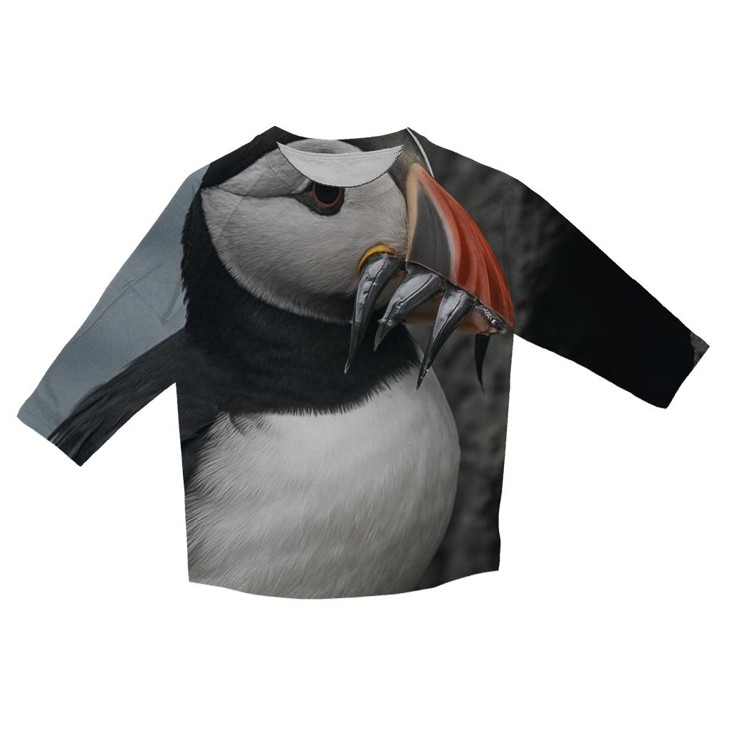 Basalt Cliff Nursery Atlantic Puffin custom 3/4 sleeve shirts