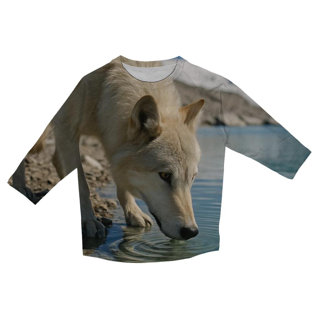 Glacial Moraine Water Sip designer 3/4 sleeve blouses