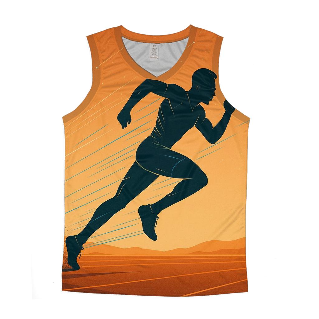 Desert Marathon Star Trail graphic print tank tops