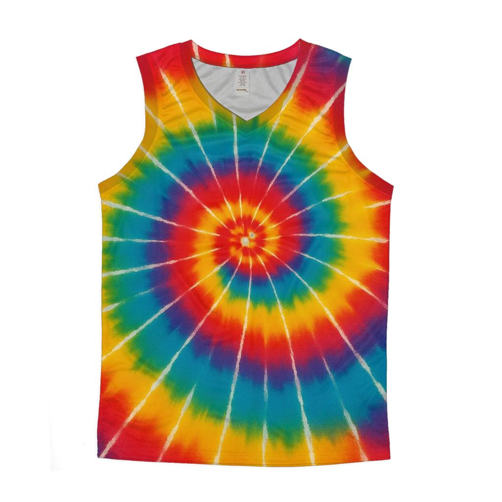 Supernova Spiral Whirlpool graphic print tank tops