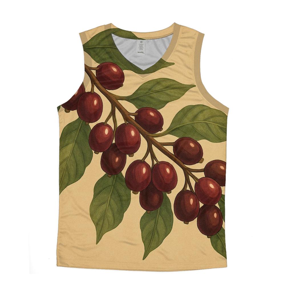 Coffee Cherry Lanterns personalized athletic tanks