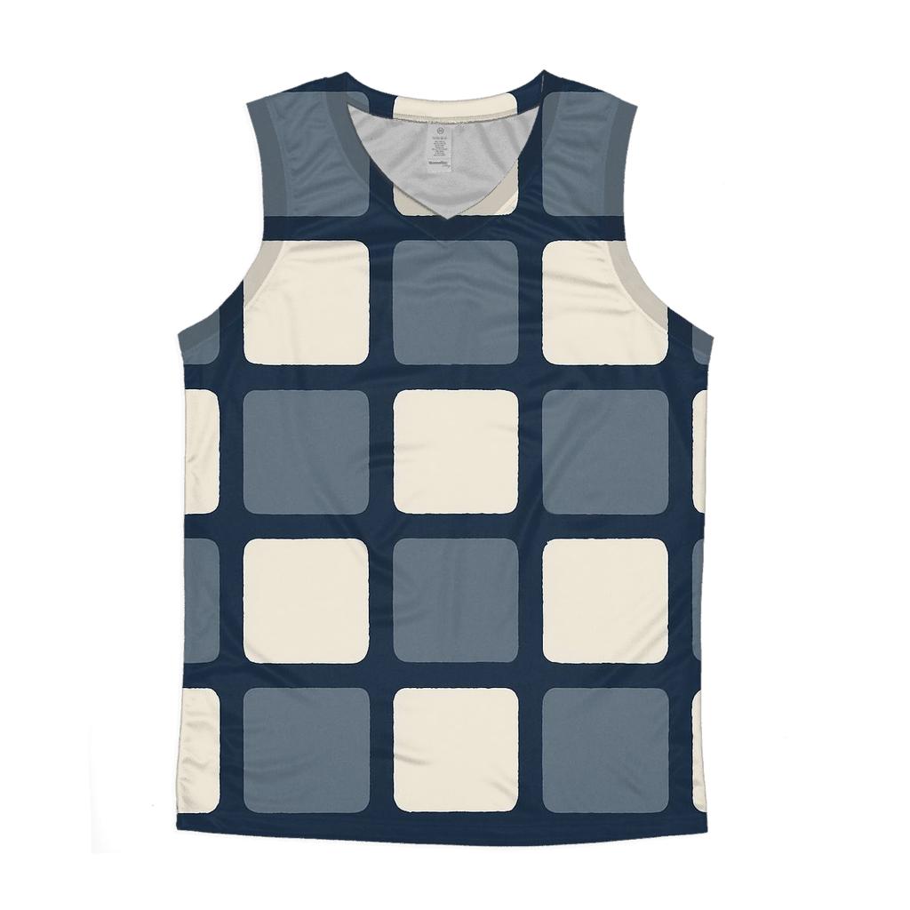 Itajime Lunar Eclipse Grid personalized athletic tanks