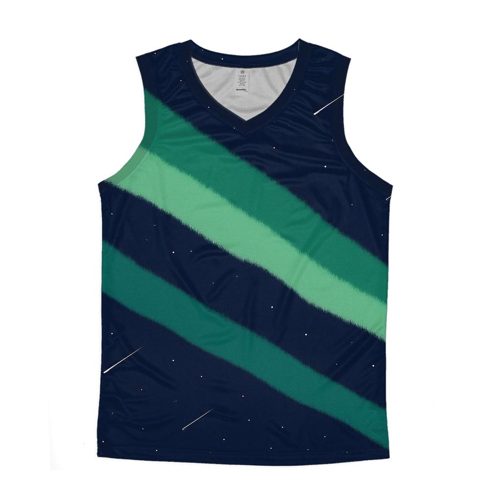 Aurora Curtain Diagonal Drift designer workout tanks