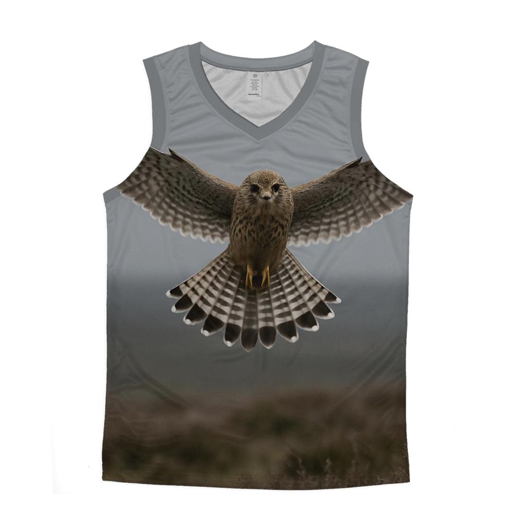 Moorland Hover Eurasian Kestrel stylish racerback tanks