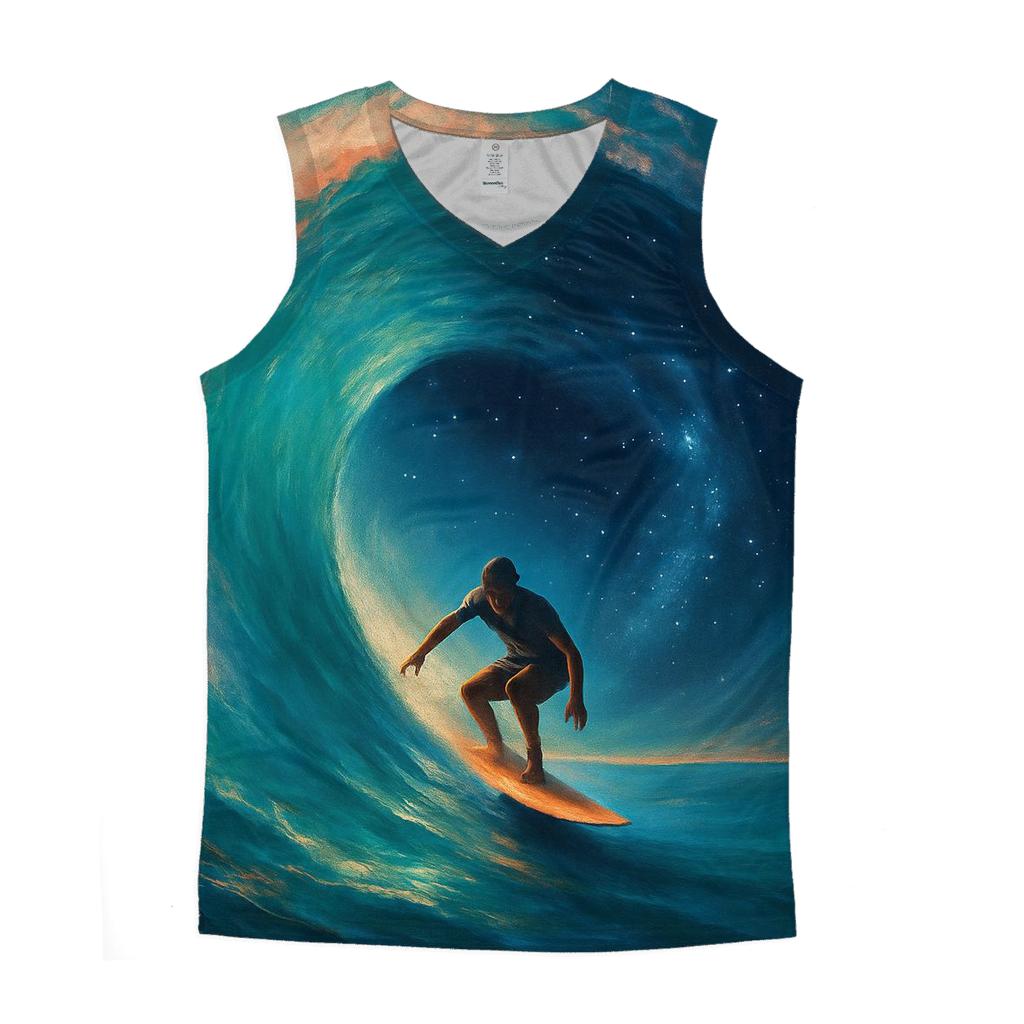 Surf Break Cosmic Curl stylish racerback tanks