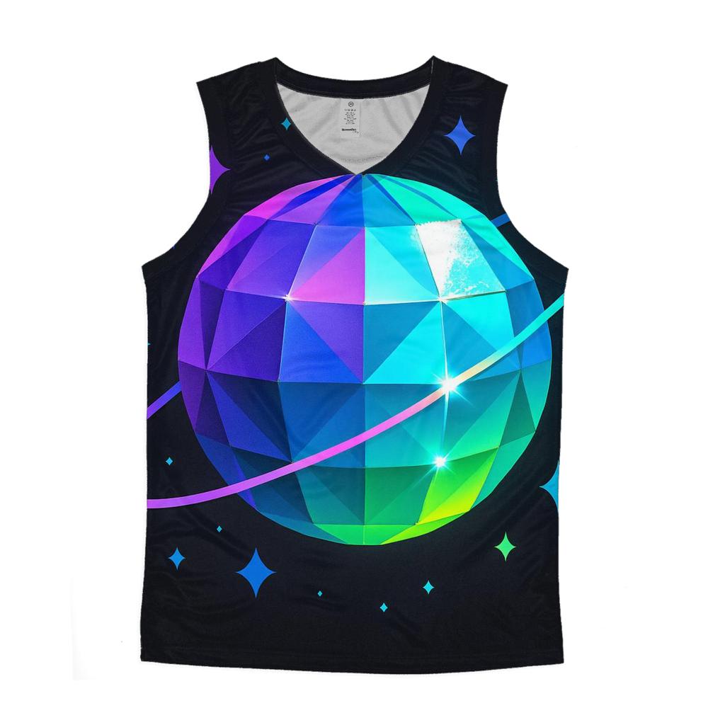 Disco Prism Orbit designer workout tanks