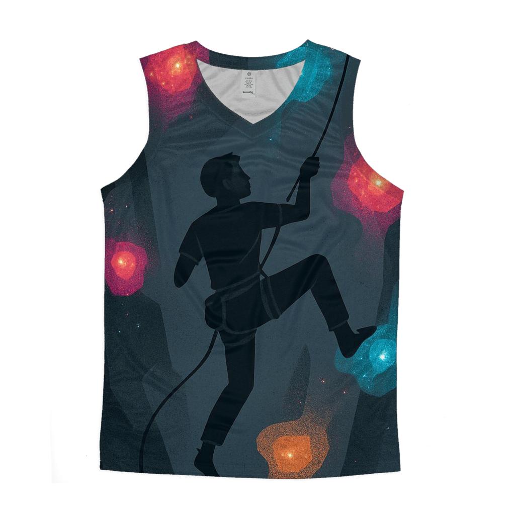 Climbing Route Nebula Wall cotton sleeveless tops