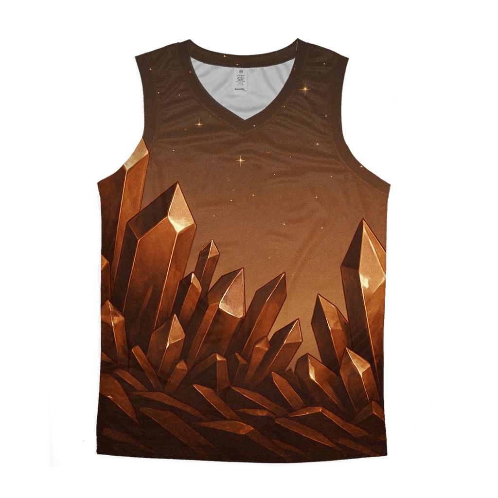 Copper Crystal Ridge sports performance tank tops