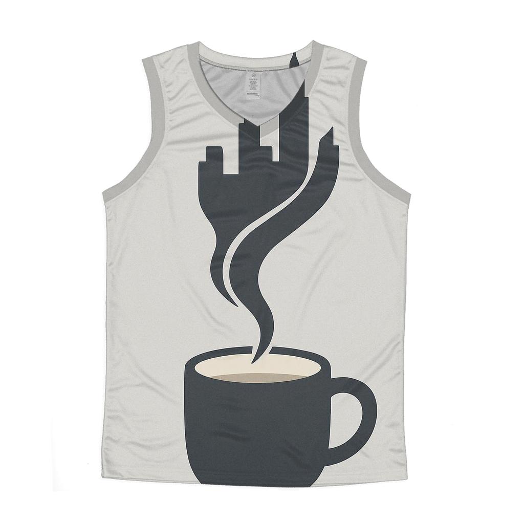 Steam Ribbon Skyline sports performance tank tops