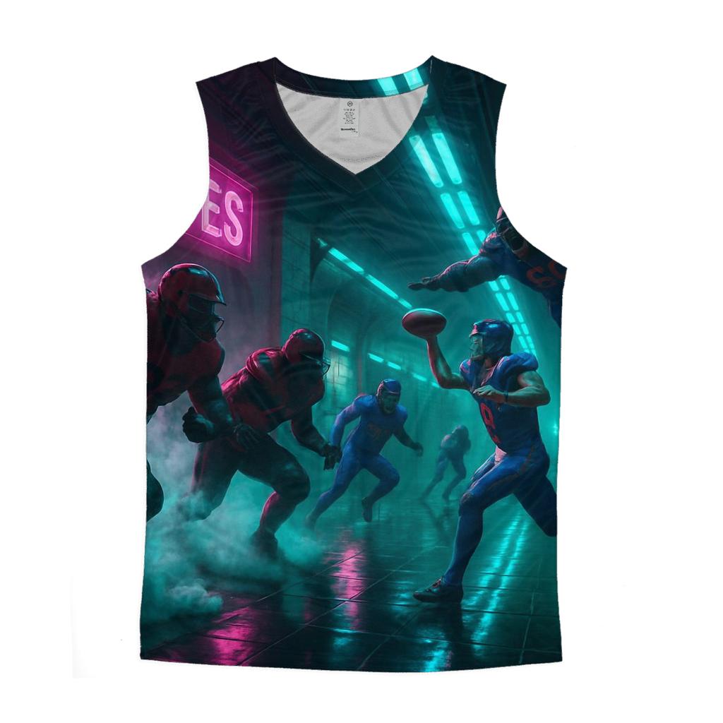 Subway Tunnel Blitz Bowl casual summer tank tops