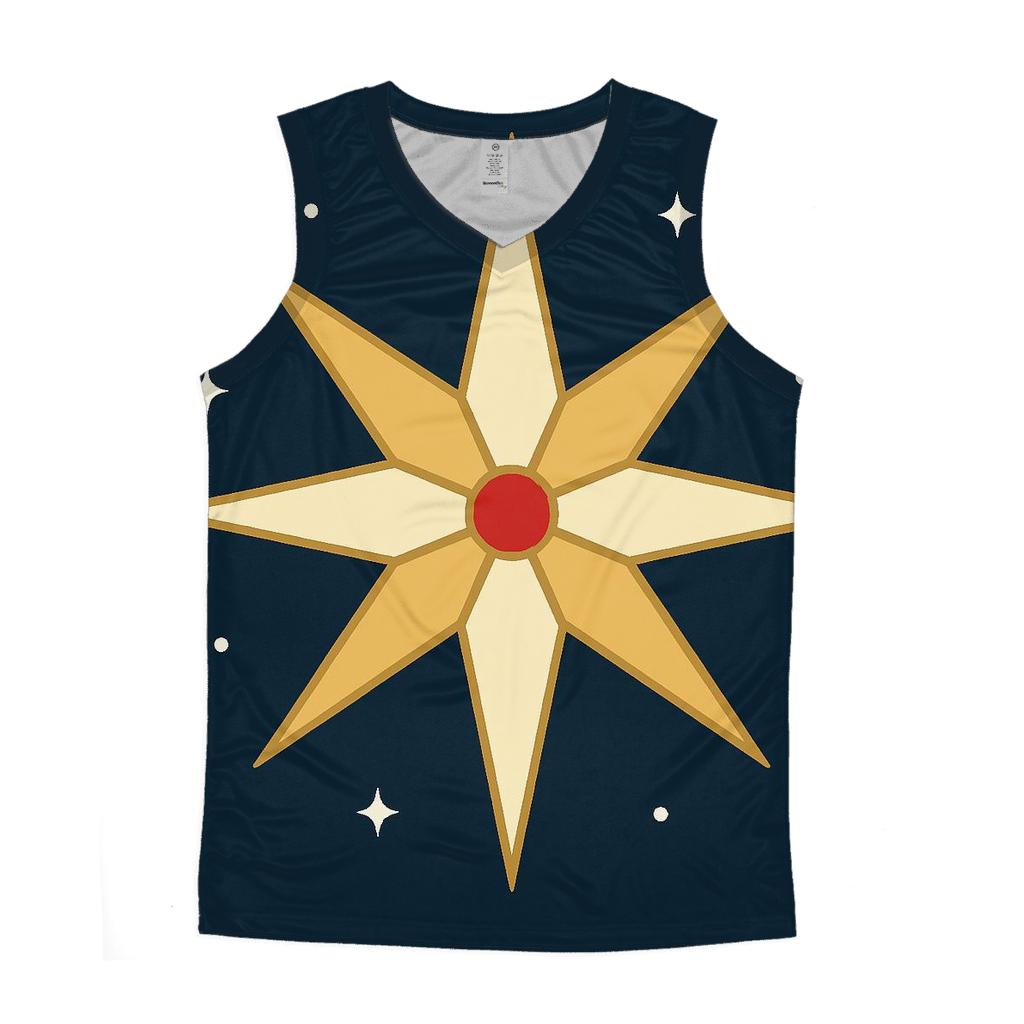 Nativity Star Minimal Rays cotton sleeveless tops