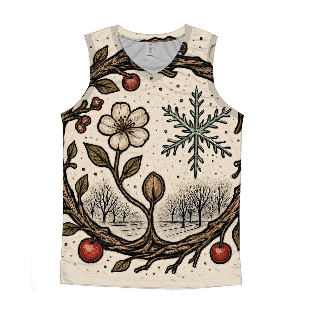 Ouroboros Orchard In Winter Bloom stylish racerback tanks
