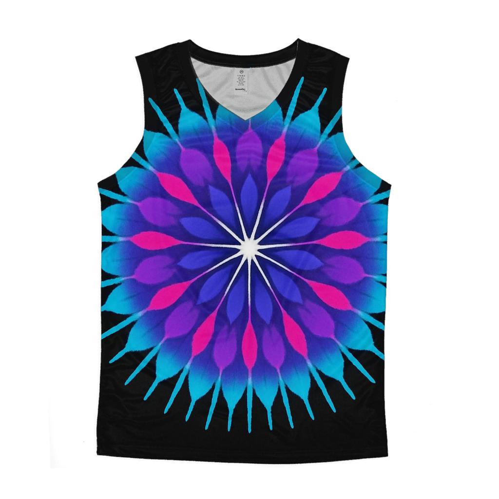 Mandala Pulsar Sunburst sports performance tank tops