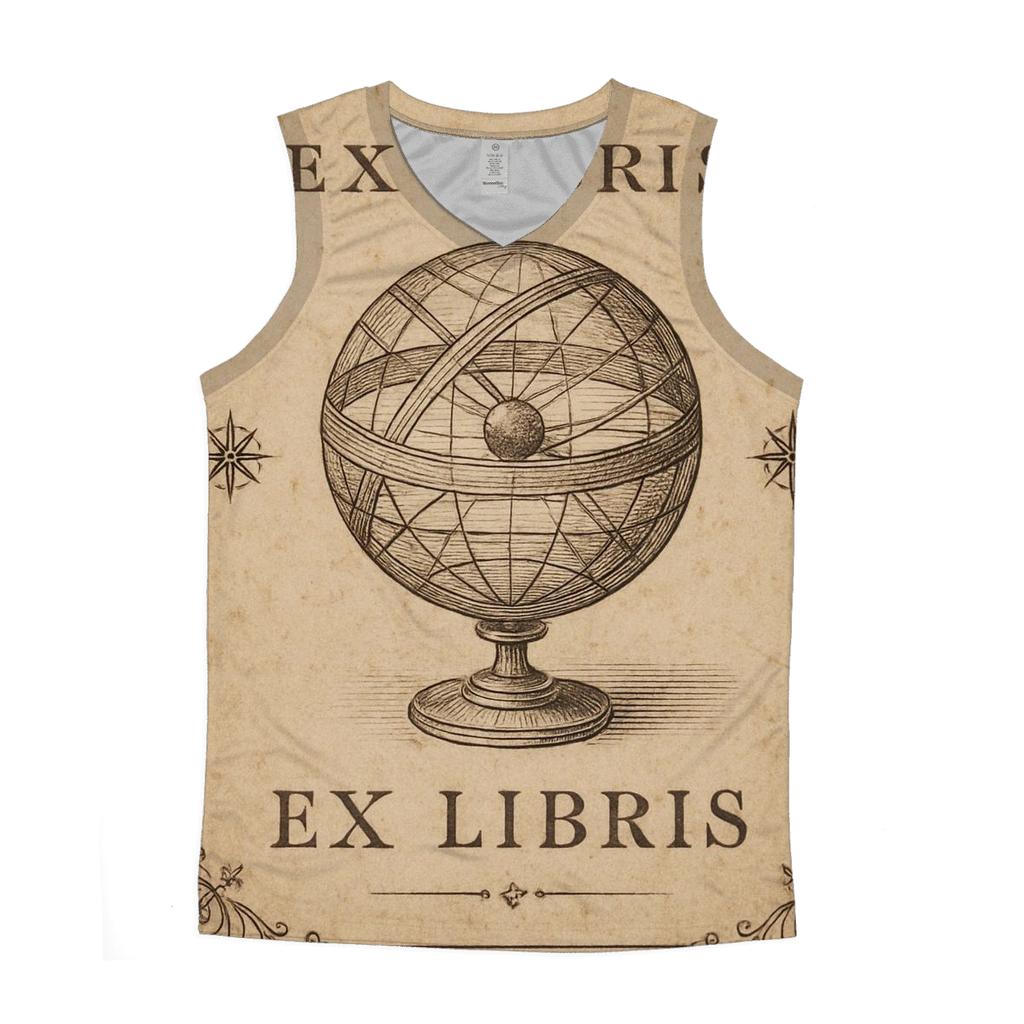 Antique Star Atlas Bookplate Design sports performance tank tops