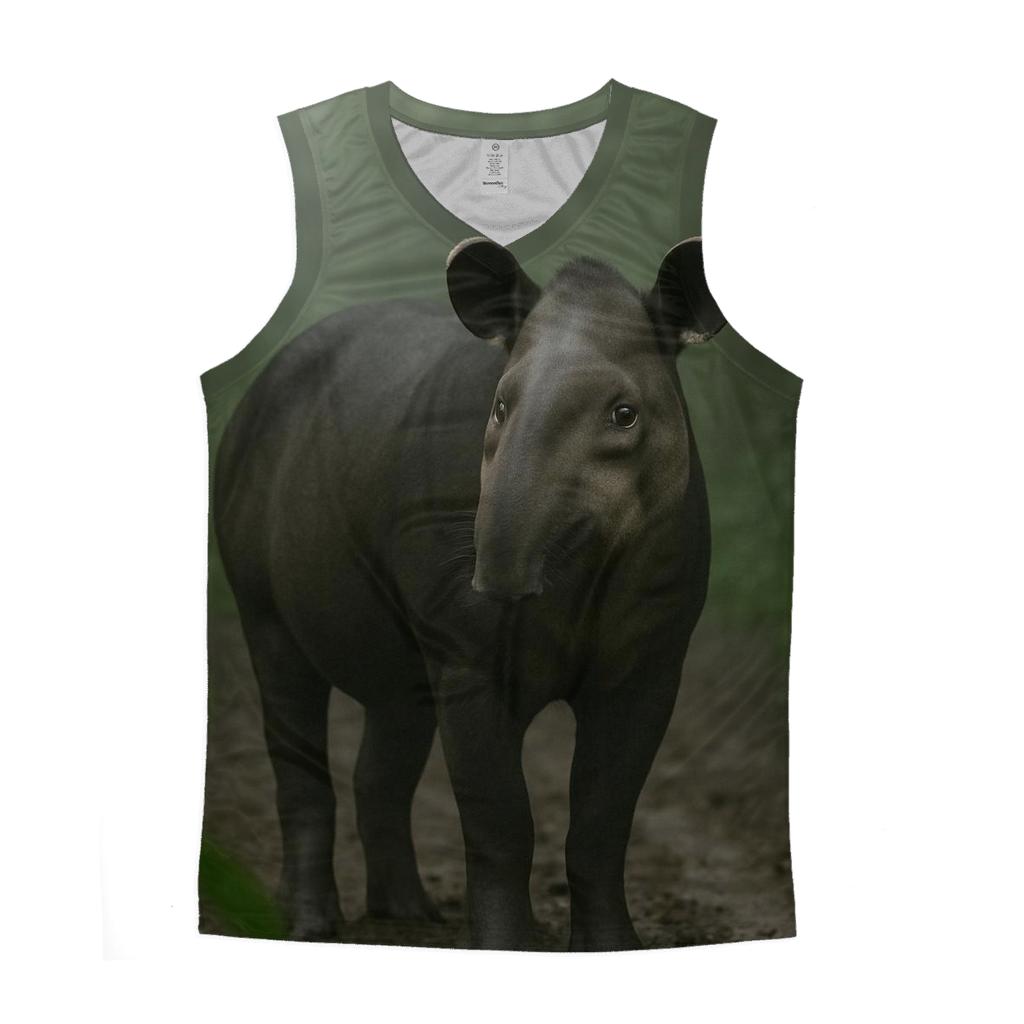 Rainforest Canopy Pause Baird Tapir personalized athletic tanks