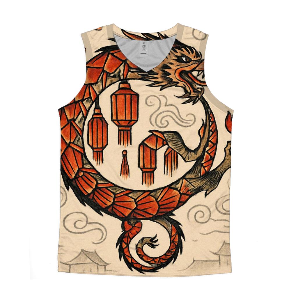 Ouroboros Lantern Festival Loop stylish racerback tanks