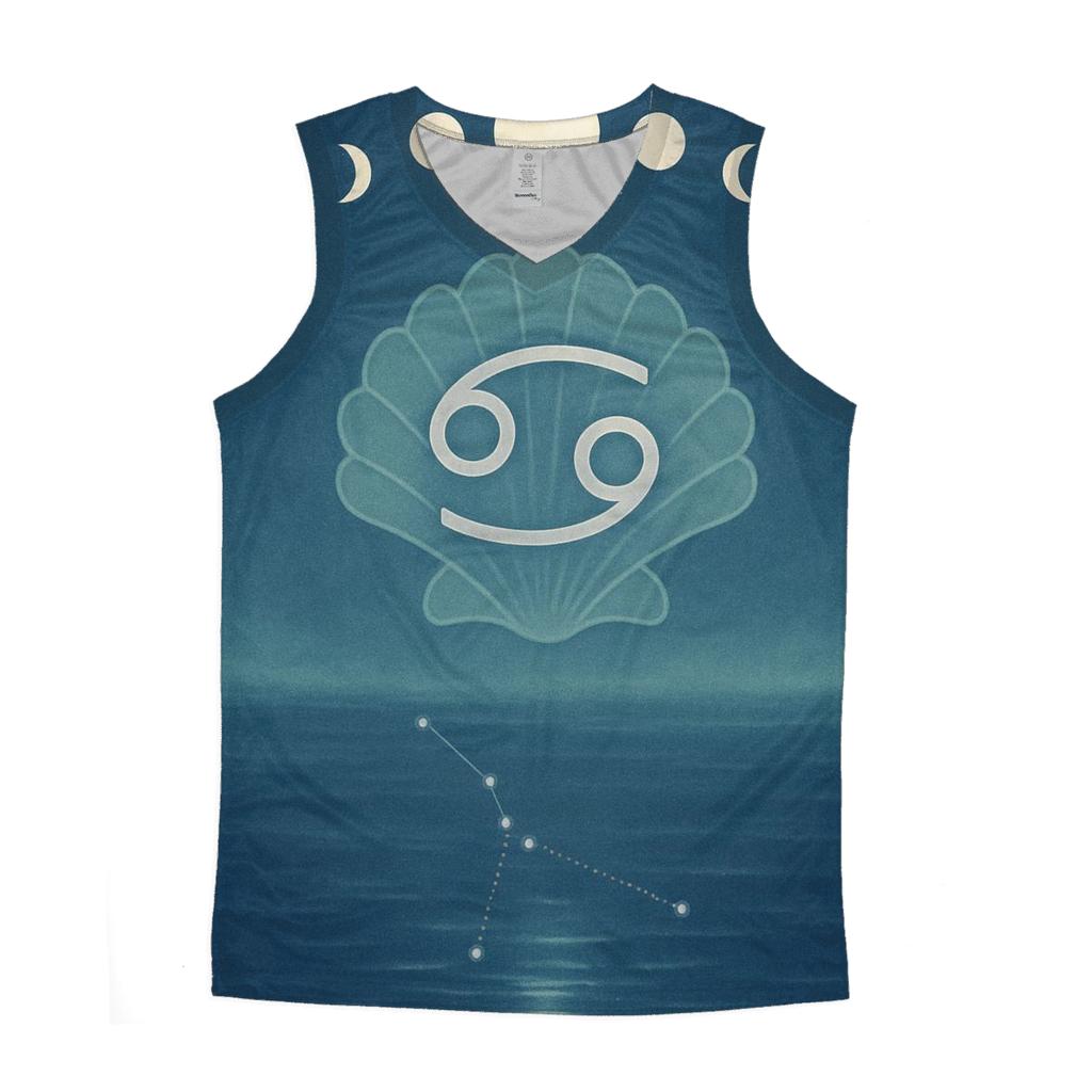 Cancer Moon Shell Constellation Tide trendy fitted tank tops