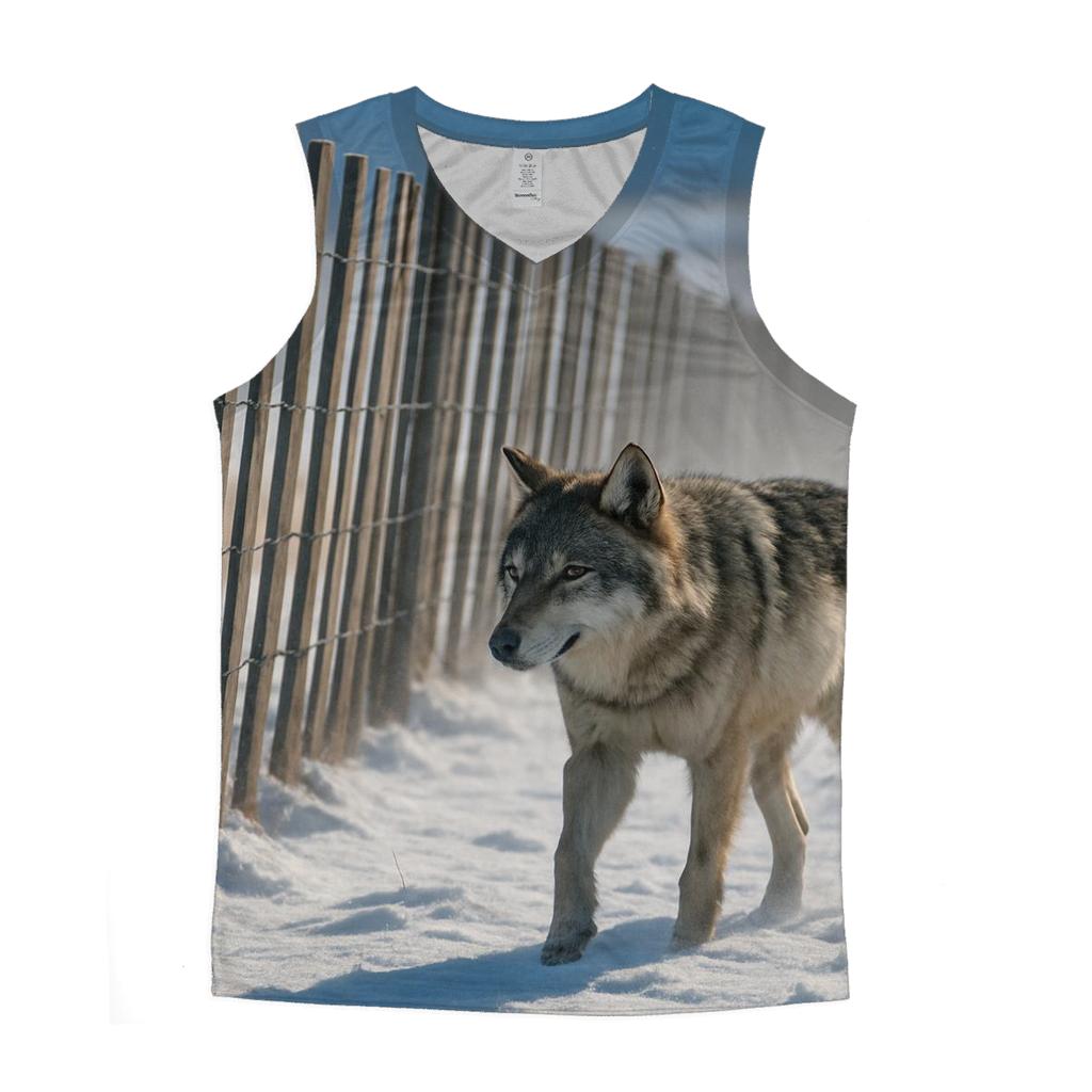 Snow Fence Windbreak Hunt Line designer workout tanks