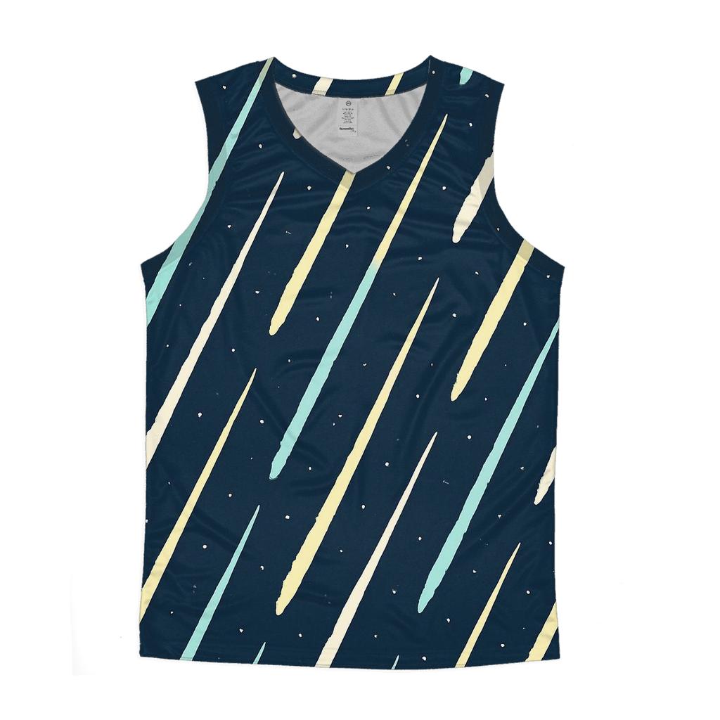 Meteor Shower Parallel Streaks custom tank tops