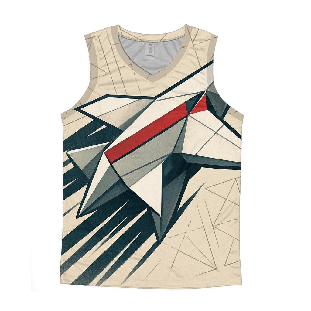 Kinetic Origami Starship personalized athletic tanks