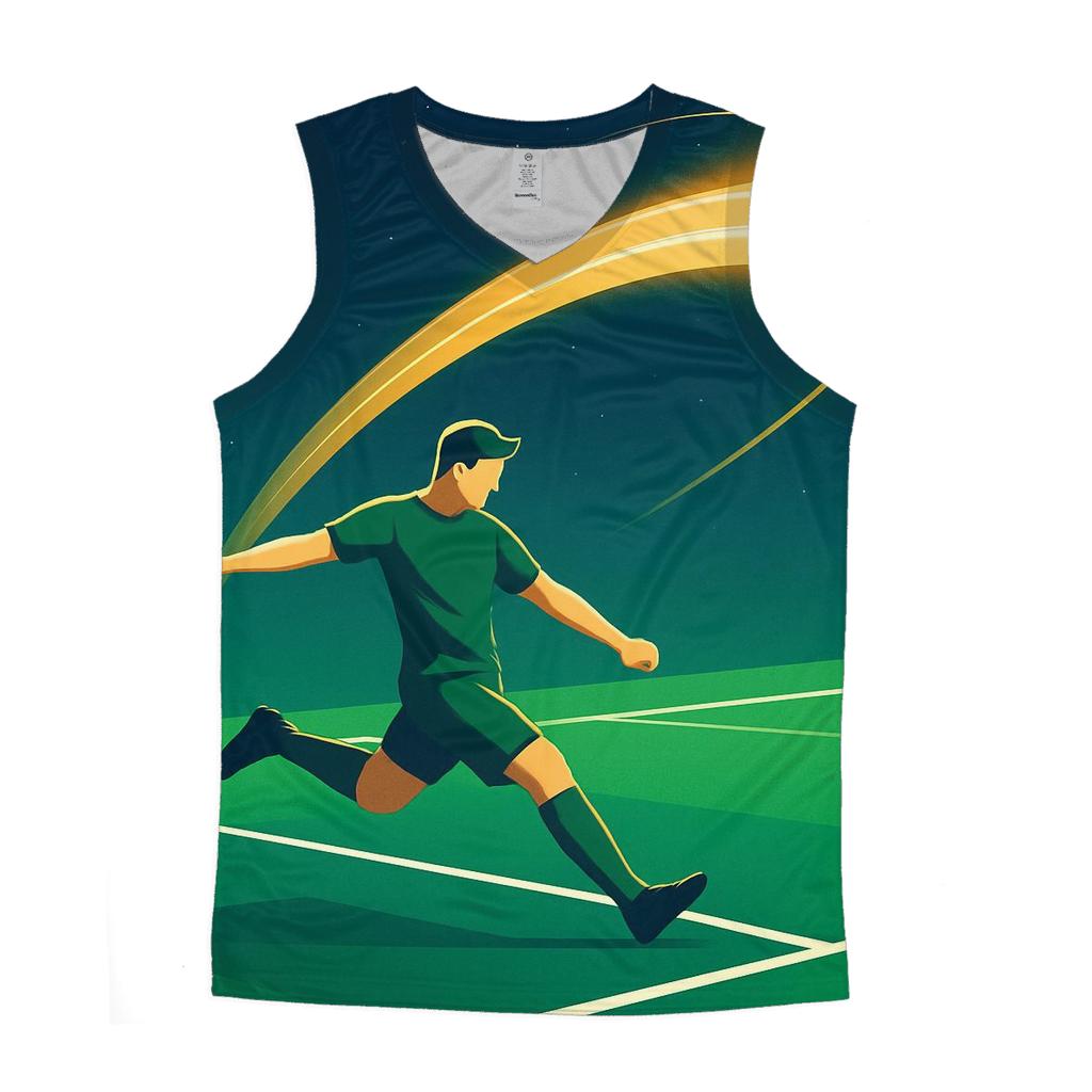Soccer Free Kick Planet Arc sports performance tank tops
