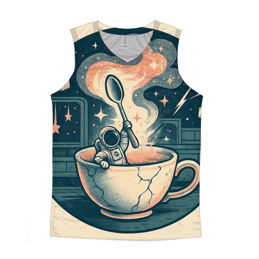 Teacup Astronaut Rumble cotton sleeveless tops