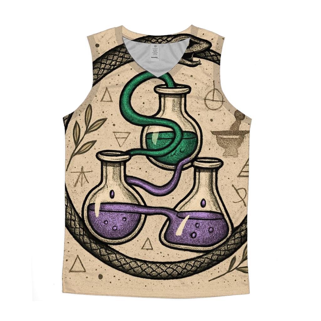 Ouroboros Garden Of Alchemical Vials custom tank tops