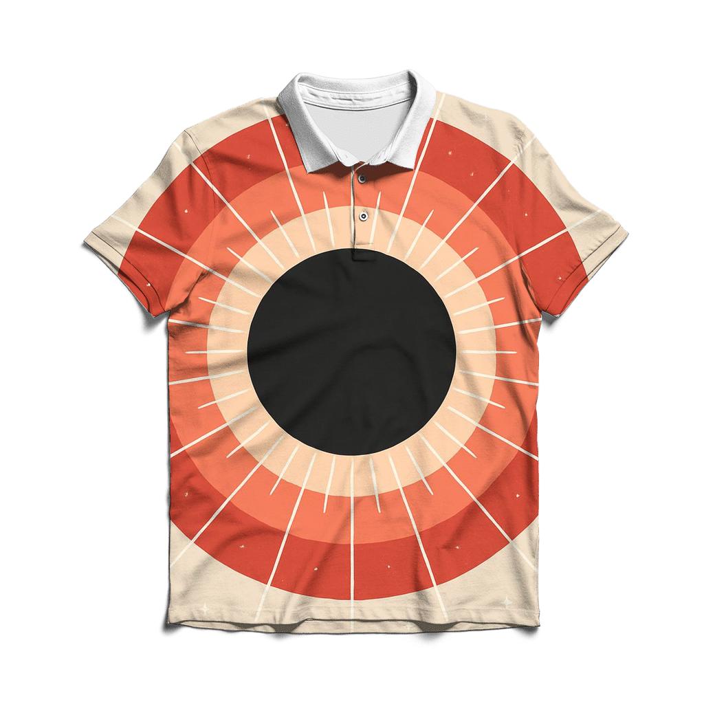 Eclipse Corona Pinwheel Halos classic pique polos