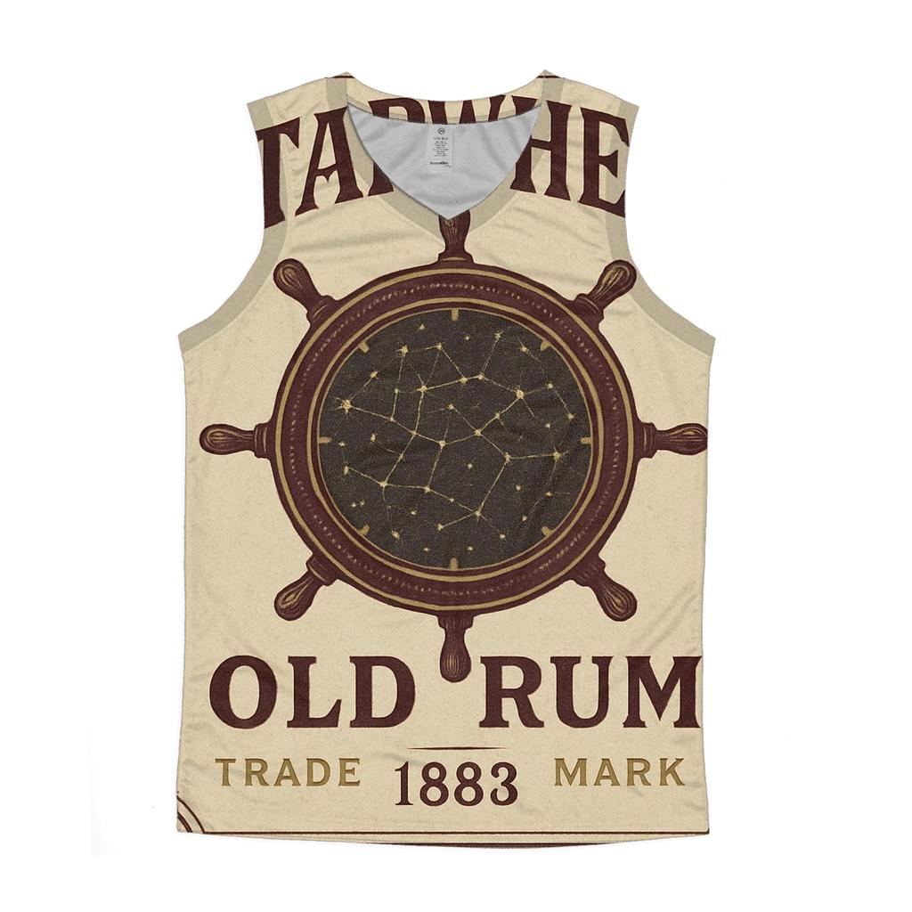 Vintage Maritime Constellation Label trendy fitted tank tops
