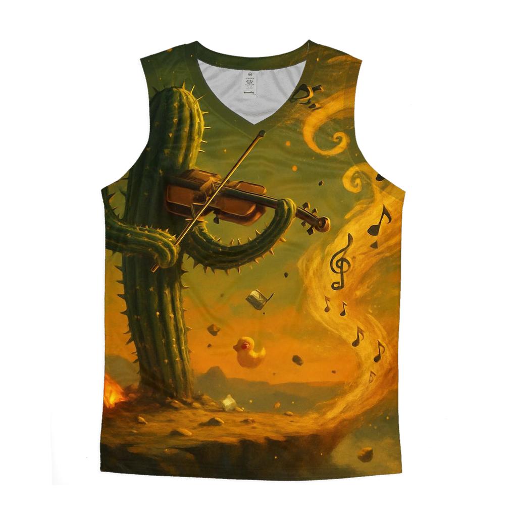 Cactus Violin Cyclone personalized athletic tanks