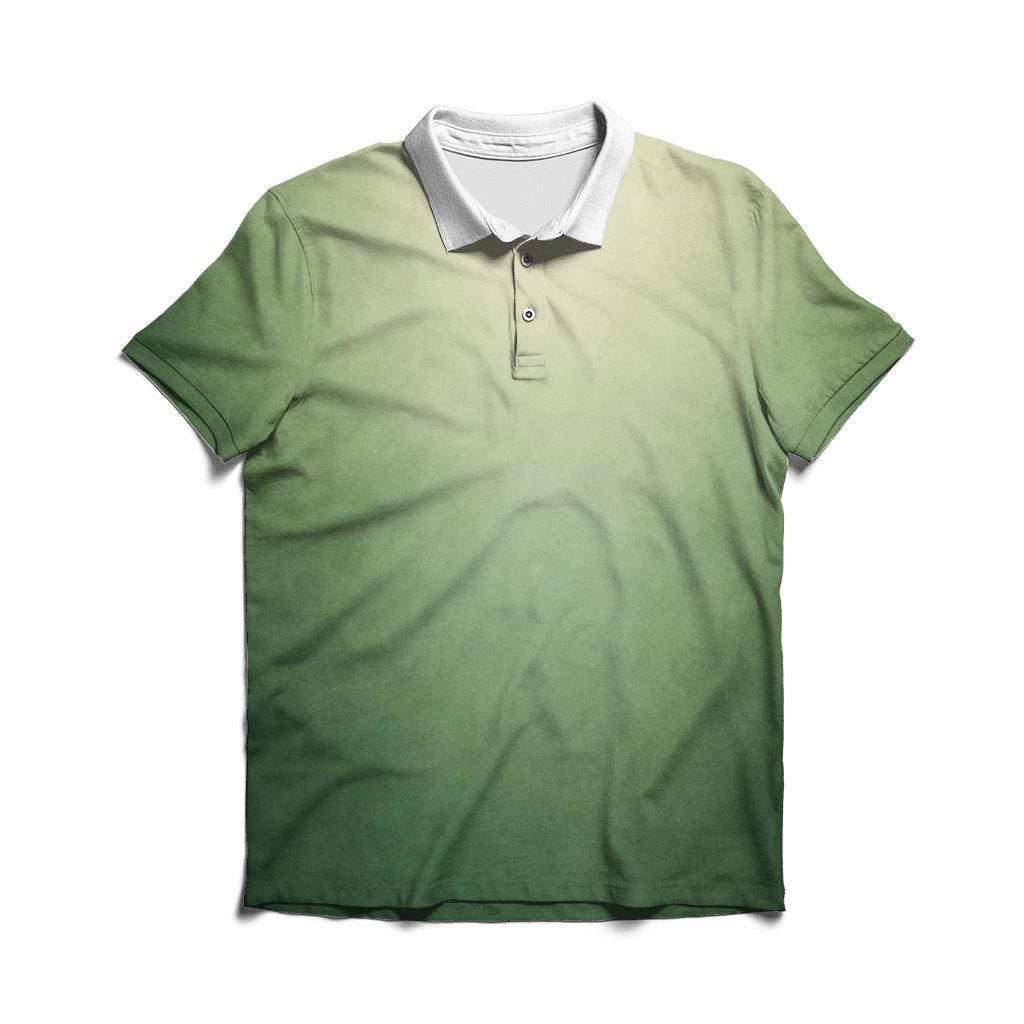 Forest Canopy Fade stylish collar polo tees