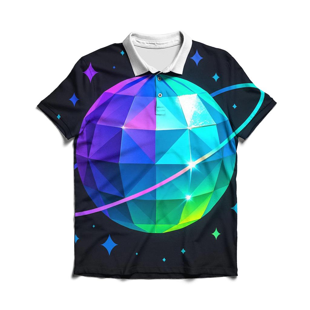 Disco Prism Orbit designer slim fit polos