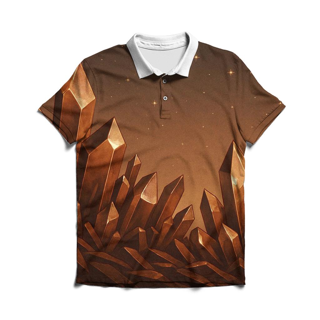 Copper Crystal Ridge custom polo shirts