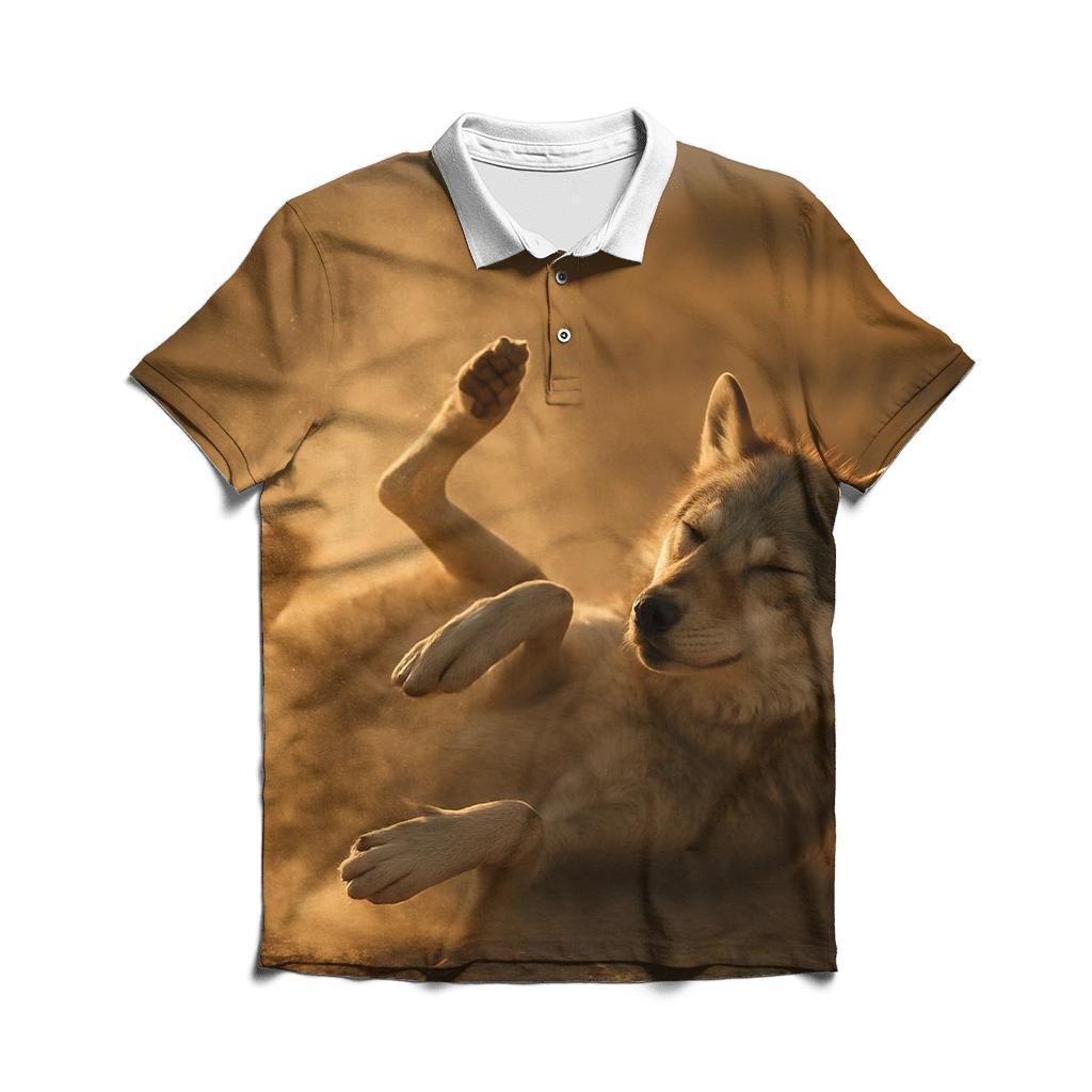 Steppe Dust Bath Reset stylish collar polo tees