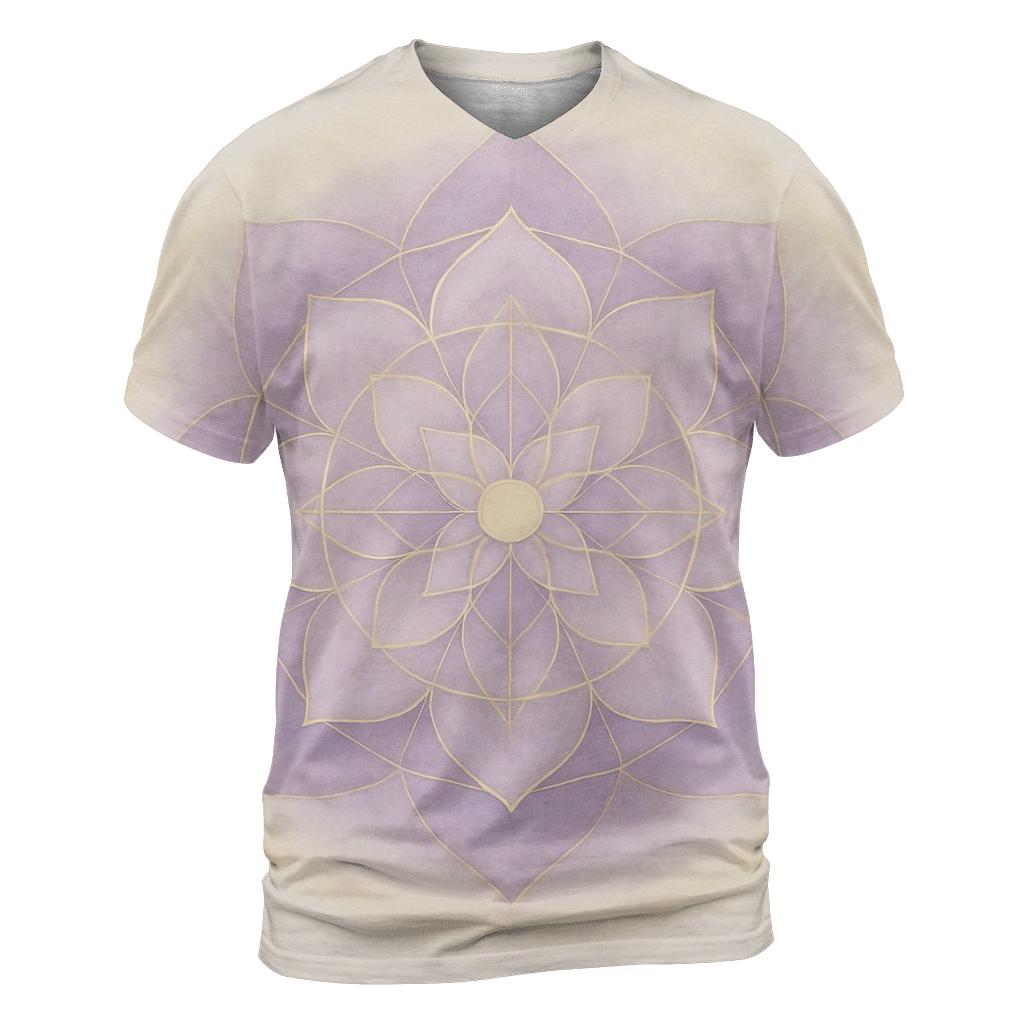 Quiet Aura Mandala creative print fashion shirts