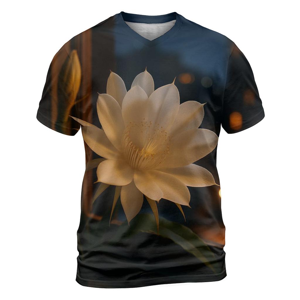 Night Blooming Cereus Window Vigil unique graphic print tees
