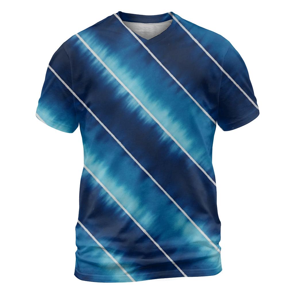 Arashi Comet Tail Diagonals vibrant all-over design tees