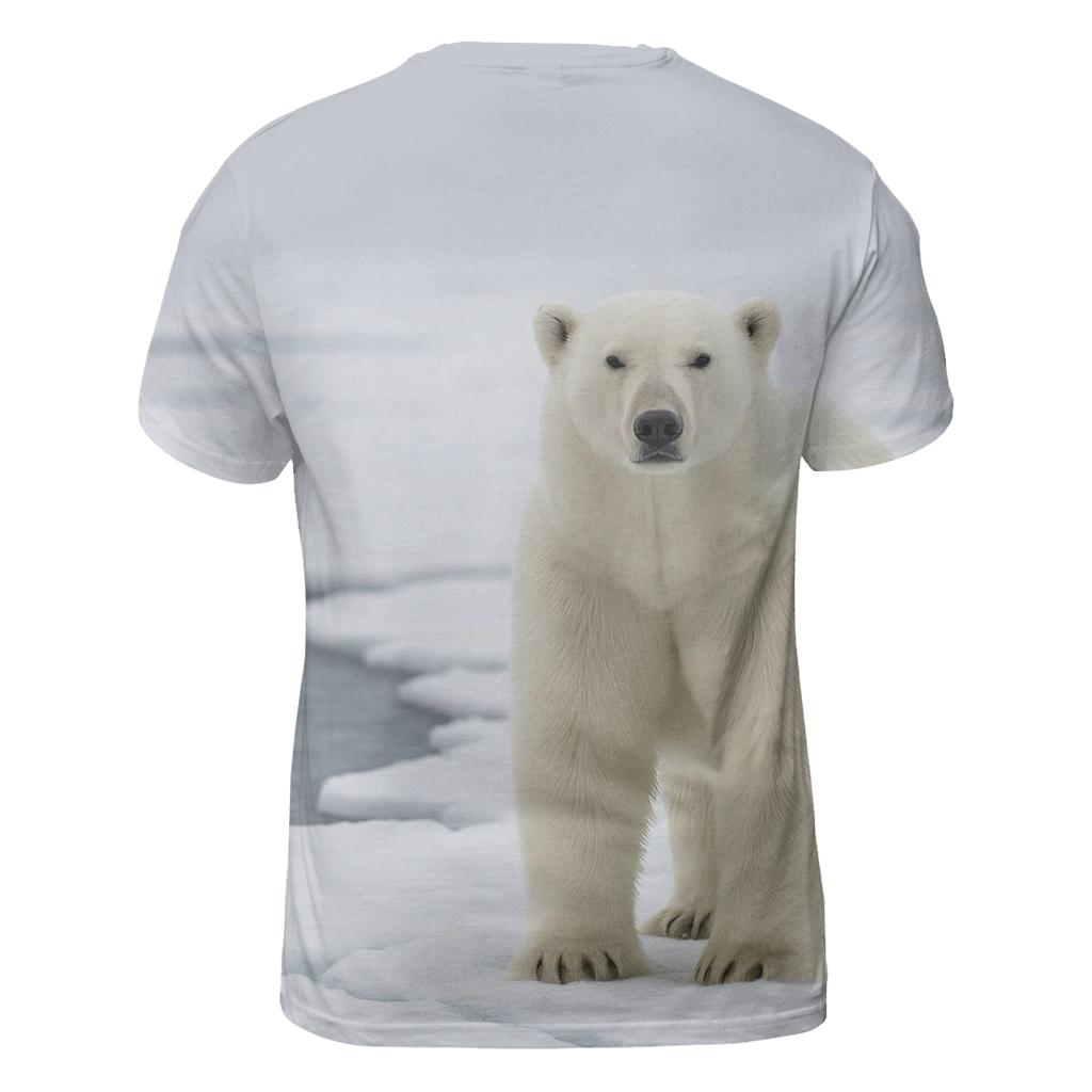 Ice Edge Sentinel Polar Bear trendy printed shirt styles
