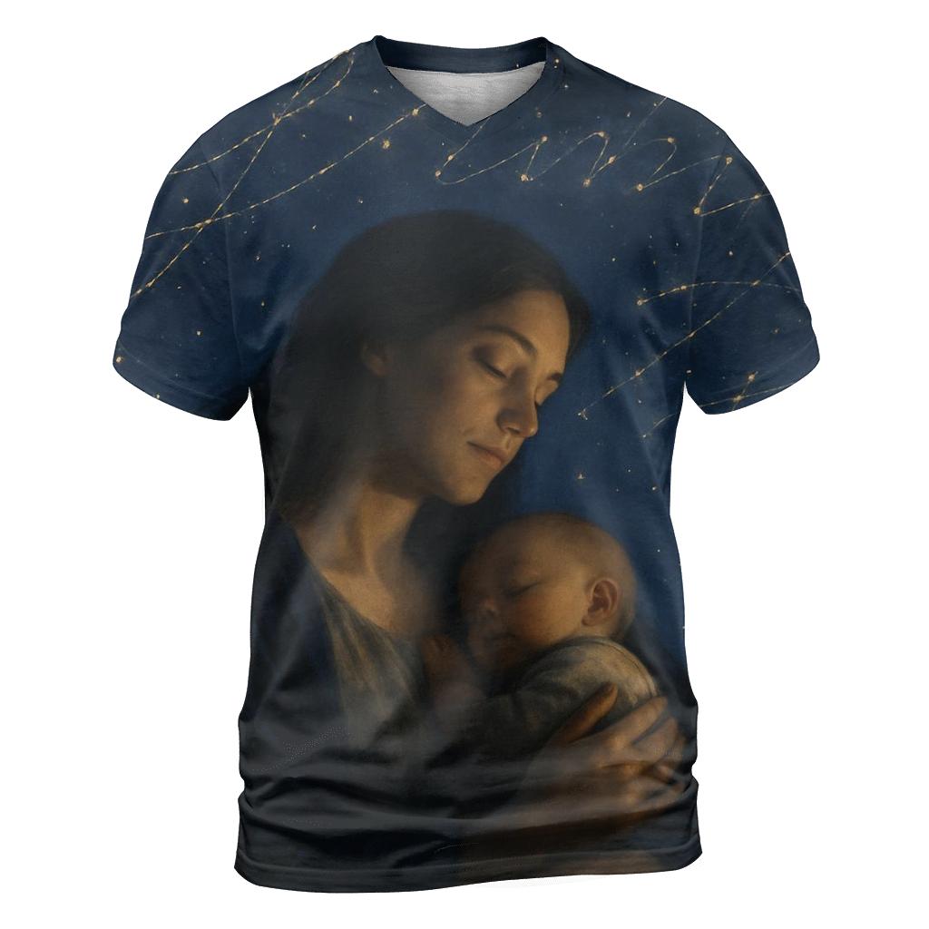 The First Name She Whispered A Bond Written Into The Sky unique graphic print tees