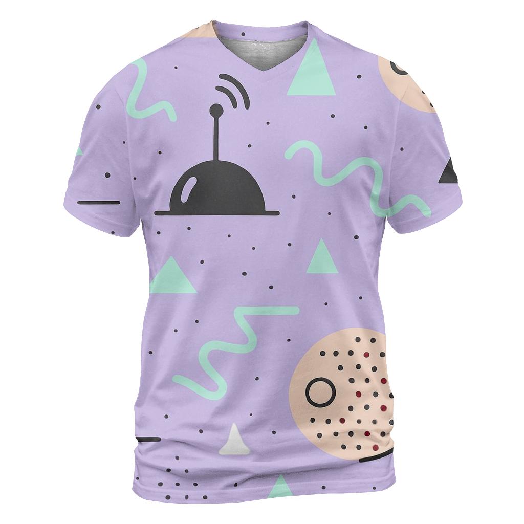 Memphis Moonbase Shapes personalized full print shirts