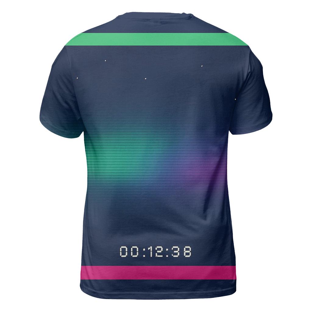 VHS Aurora Scanline Fade creative print fashion shirts