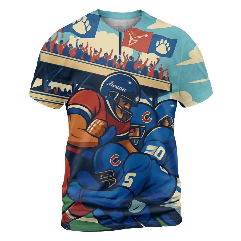 Rooftop Fans And Goal Line Stand artistic all-over print tops